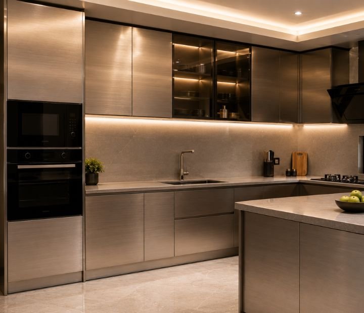 Kitchen stainless steel sheet application