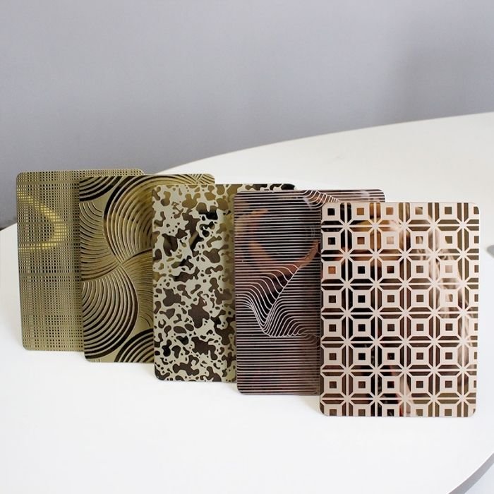 Customized decorative stainless steel sheet sample