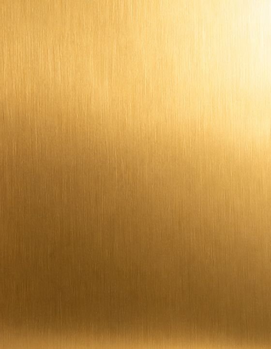 Gold PVD coated stainless steel sheet